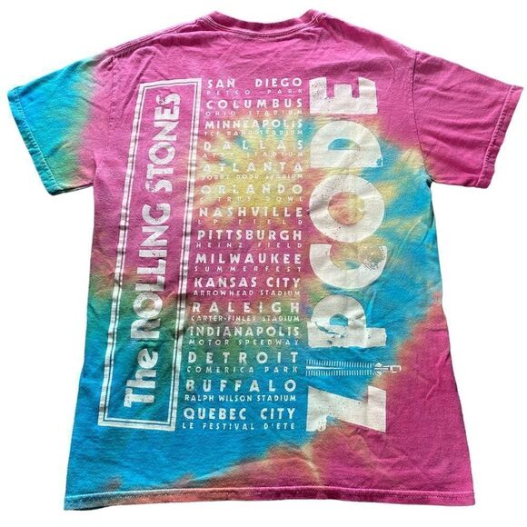 The Rolling Stones North America 2015 Zip Code Tour T-Shirt Size S - Picture 3 of 6